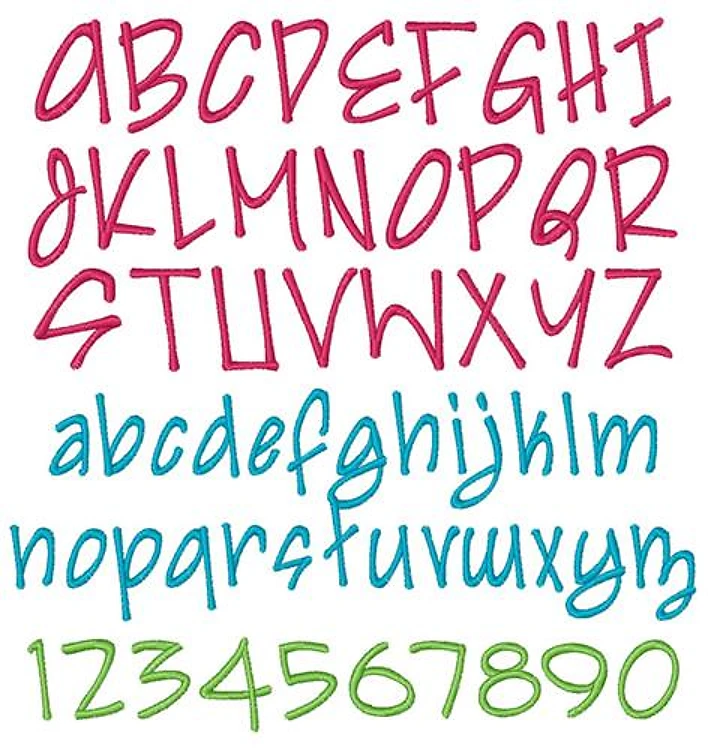 Irezumi Font Embroidery Font - Playful Bold Script - Home Format - PES, DST & 11 formats