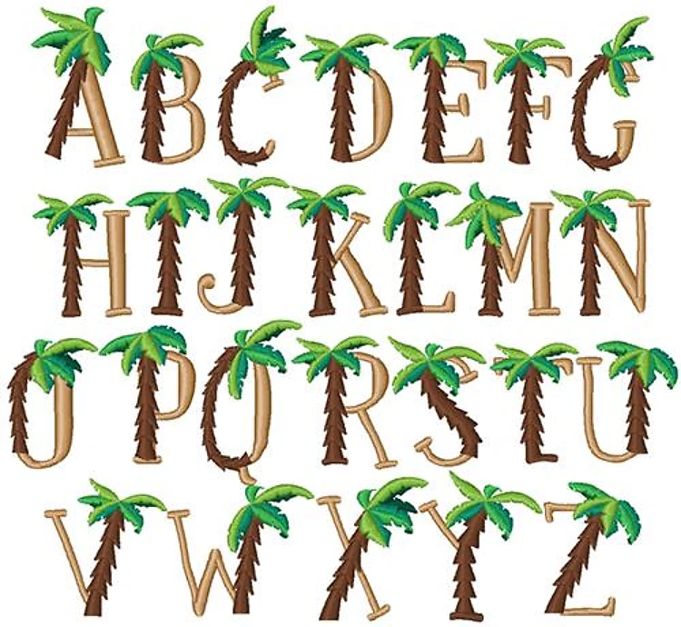 Palm Tree Font
