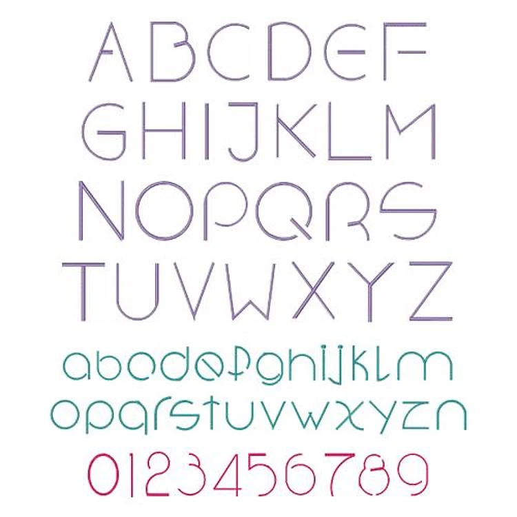 Thin Stencil Font