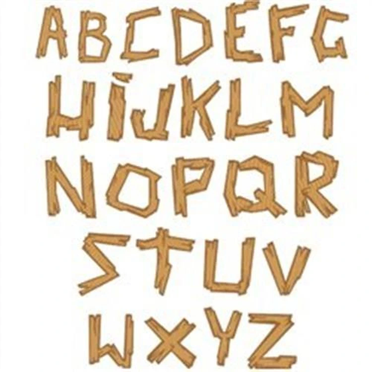 Wood Plank Font