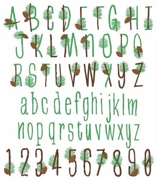 Pine F Font