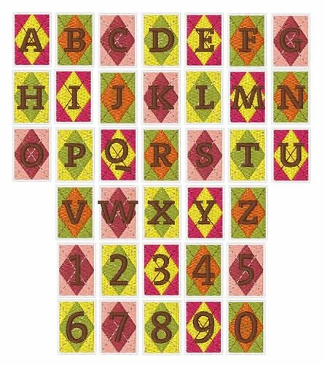Quilt Blanket Font Embroidery Font - Bold Block Lettering - Home Format - PES, DST & 11 formats
