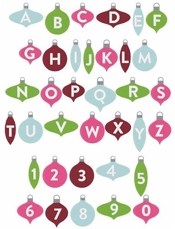 Orname Embrilliance Embroidery Font - Decorative Holiday Lettering - BX font
