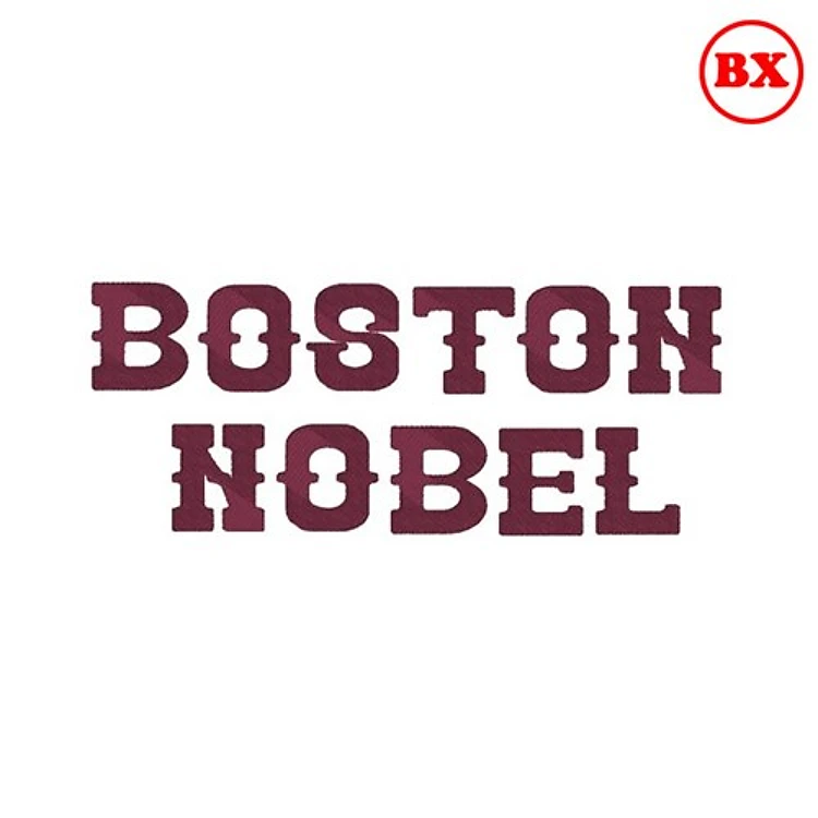 Boston Nobel Embrilliance Font - Bold Collegiate Alphabet - BX font