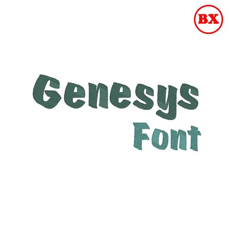 Genesys Embrilliance Font - Decorative Style Alphabet - BX font