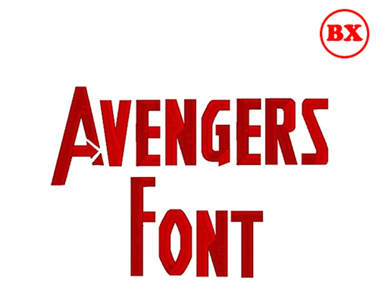 Avengers Font Embrilliance