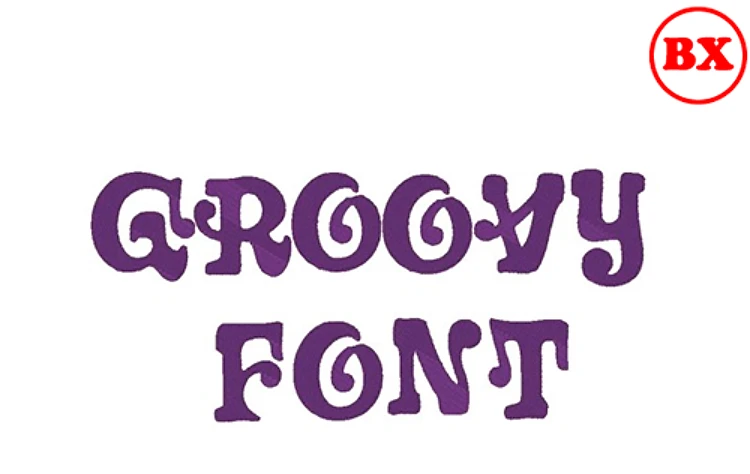 Groovy Embrilliance Embroidery Font - Decorative Curvy Letters - BX font