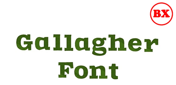 Gallagher Font Embrilliance Embroidery Font - Classic Block Style - BX font