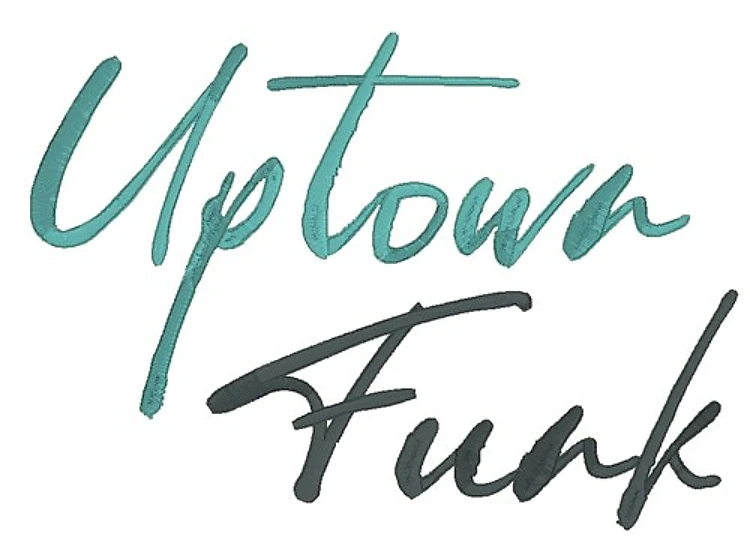 Uptown Funk Font Embroidery Font - Handwriting Script Lettering - Home Format - PES, DST & 10 formats