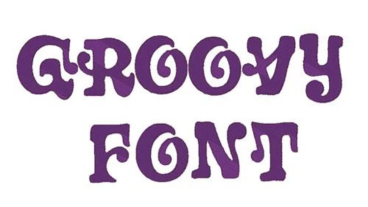 Groovy Embroidery Font - Fun Whimsical Alphabet - PES, DST & 8 formats