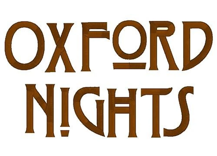 Oxford Nights Embroidery Font - Decorative Alphabet Lettering - Home Format - PES, DST & 8 formats