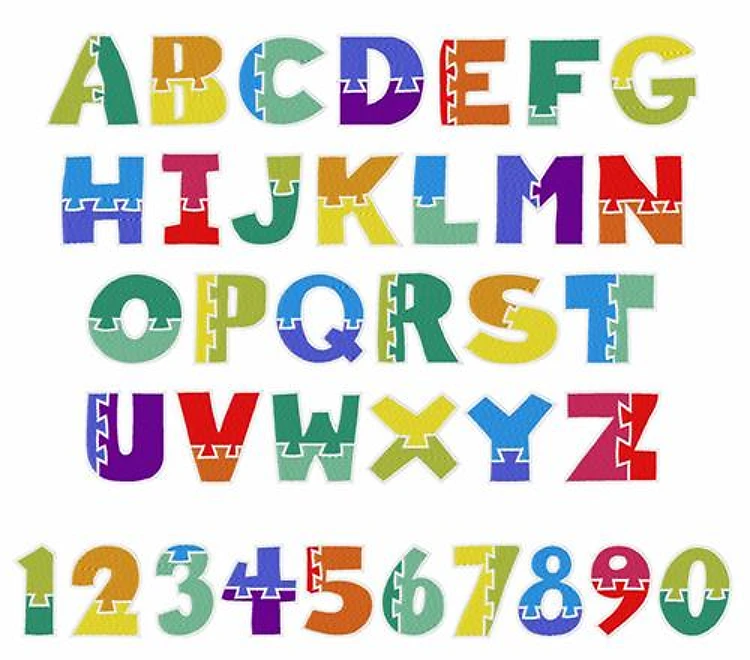 Wooden Puzzle Font