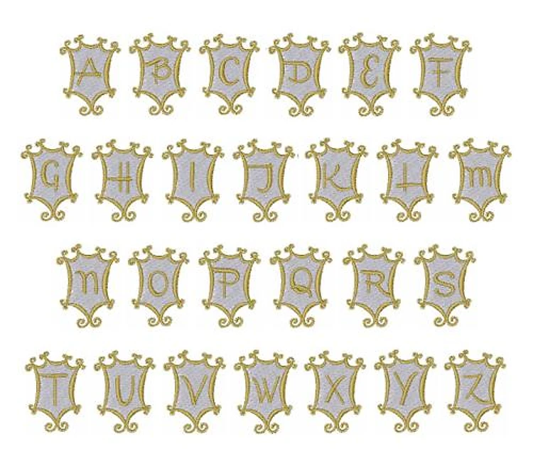 Mirror Monogram Font Embroidery Font - Elegant Decorative Applique Lettering - Home Format - PES, DST & 11 formats