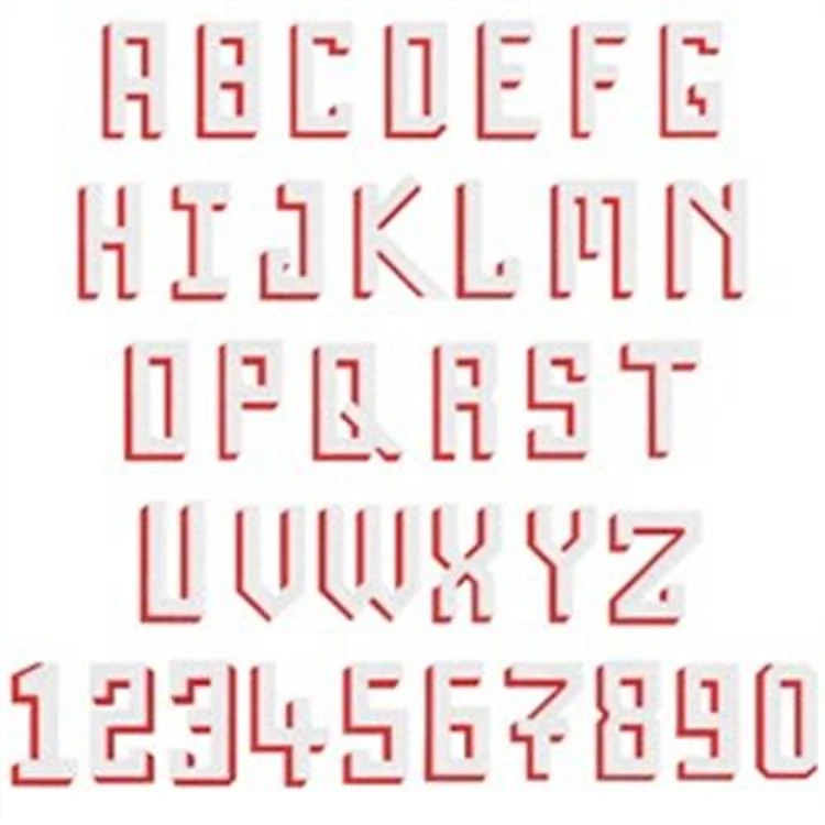 Inverse Embroidery Font - Bold Block Lettering - Home Format - PES, DST & 11 formats