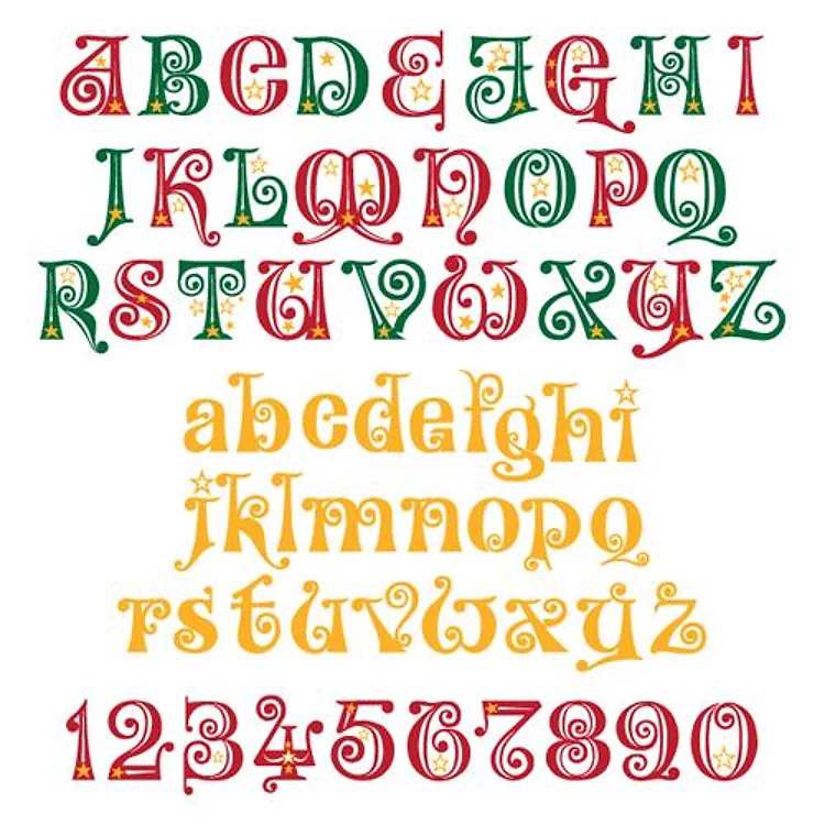 Starry Christmas Font