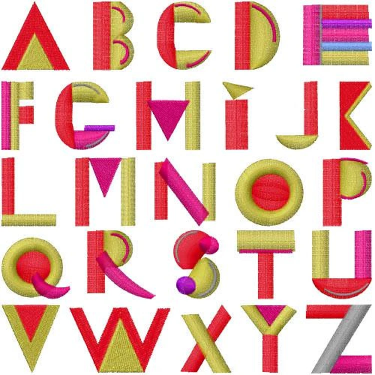 Alpha 01 Embrilliance Embroidery Font - Vibrant Decorative Lettering - BX font