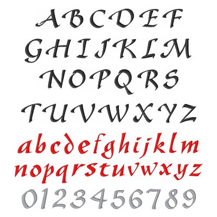 Gaze Embrilliance Embroidery Font - Elegant Flowing Script - BX font