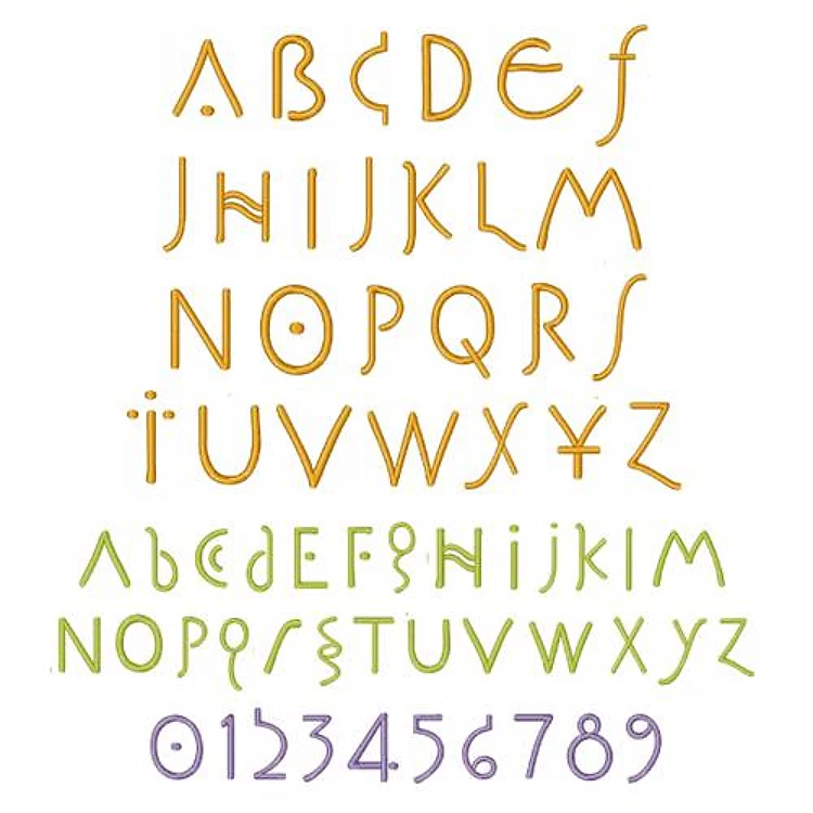 Crafty Embrilliance Embroidery Font - Decorative Whimsical Lettering - BX font
