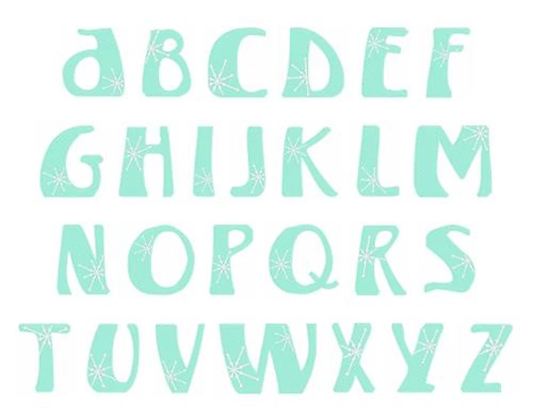 Winter Wonderland Embrilliance Embroidery Font - Bold Block Lettering - BX font