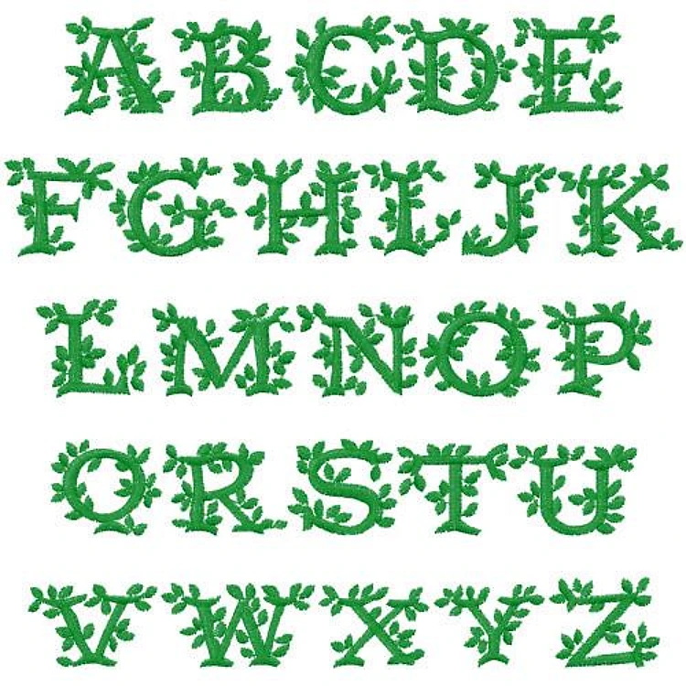 Letter Leaves Embrilliance
