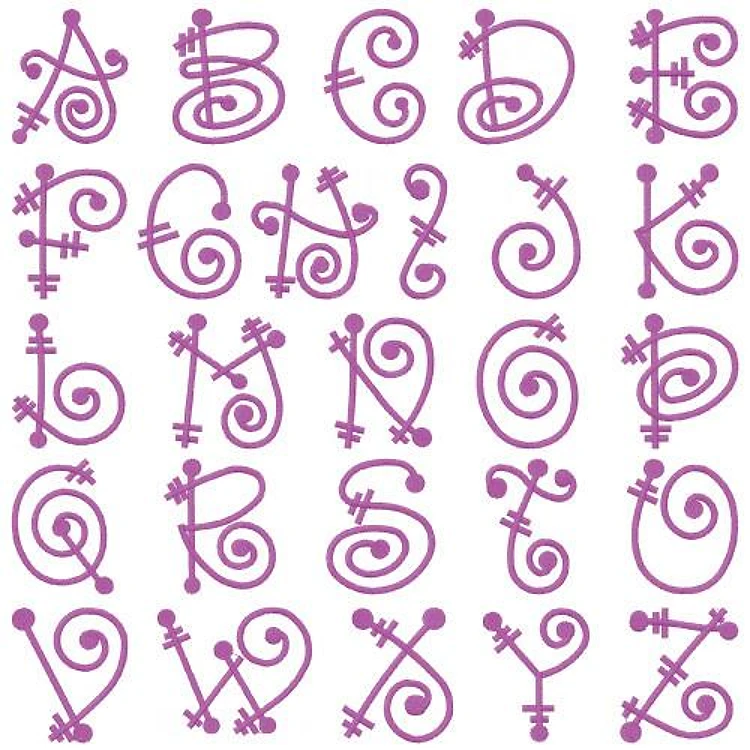 FairyTale Embrilliance Embroidery Font - Playful Decorative Style - BX font