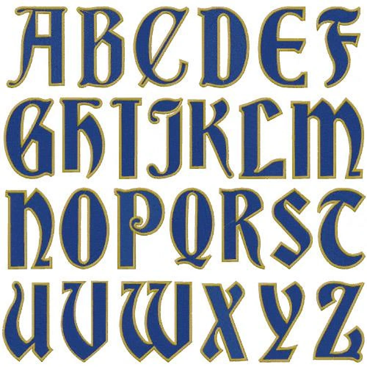 Majestic Embrilliance Embroidery Font - Decorative Bold Alphabet - BX font