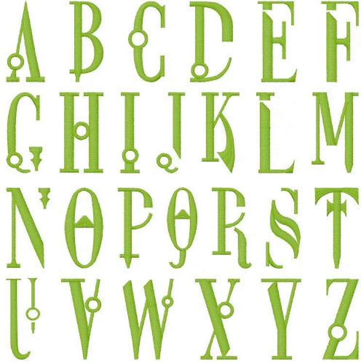 Dreamscar Embrilliance Embroidery Font - Whimsical Design Elements - BX font