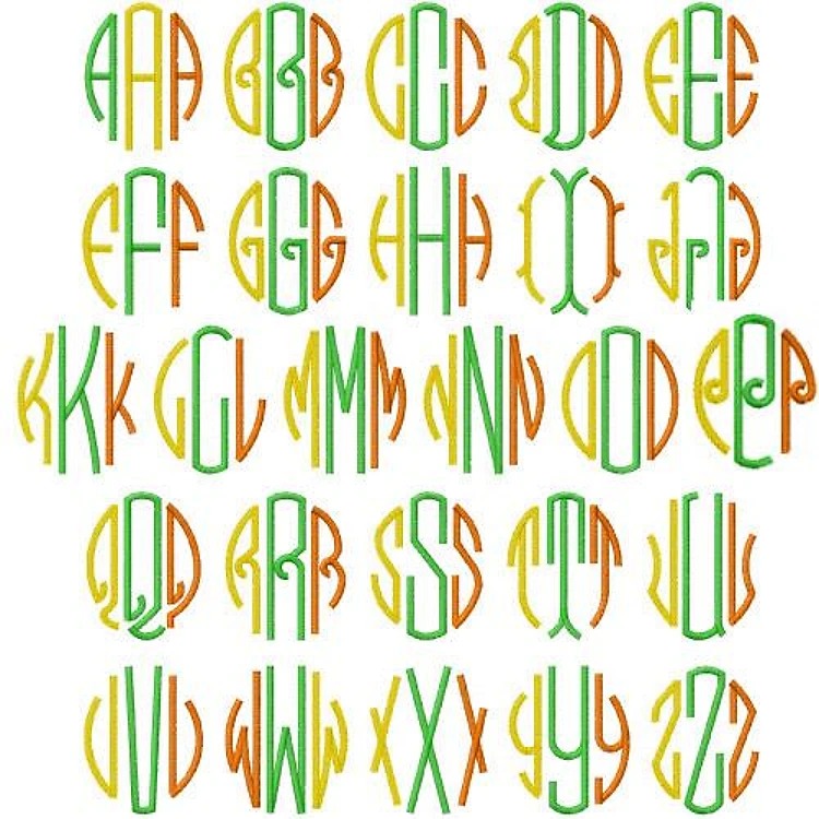 Circle Monogram Embrilliance