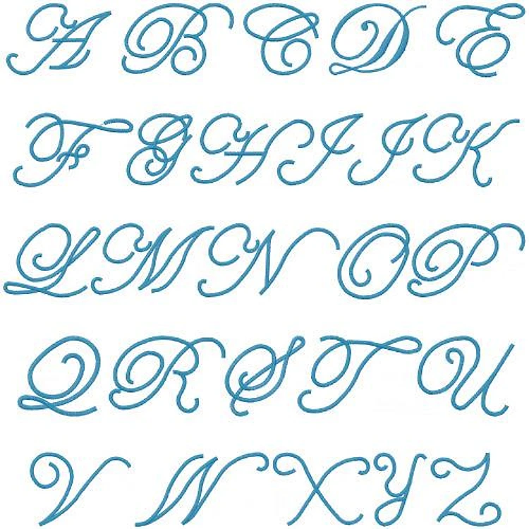 Edwardian Script Embrilliance