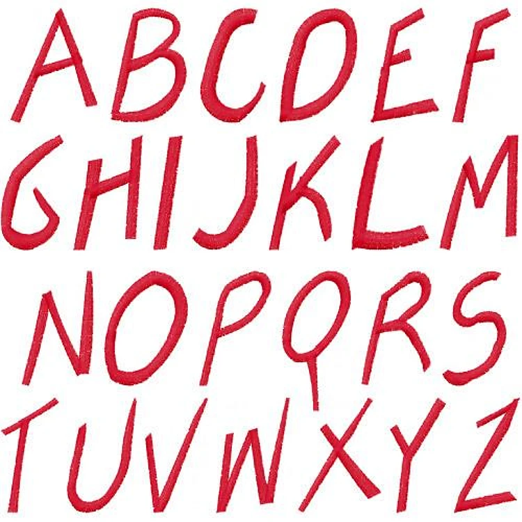 Chop Fuey Embroidery Font - Decorative Handwriting Letters - Home Format - PES, DST & 9 formats