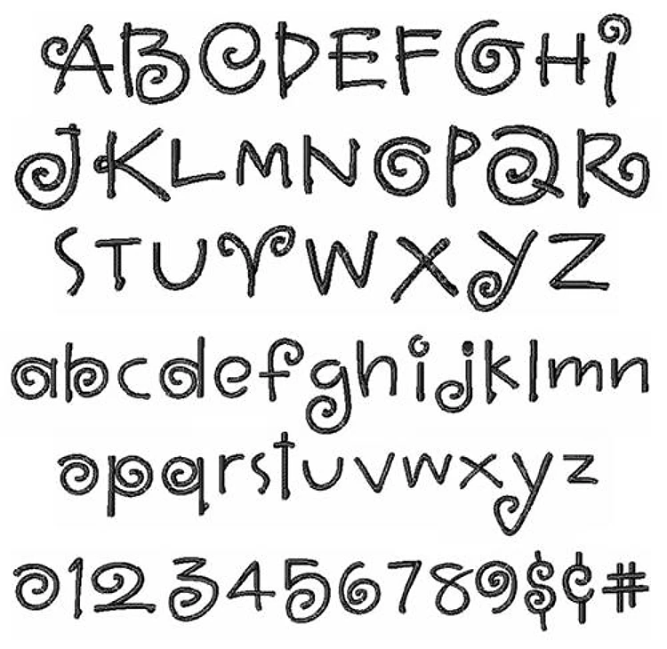 Tutu Curly Font