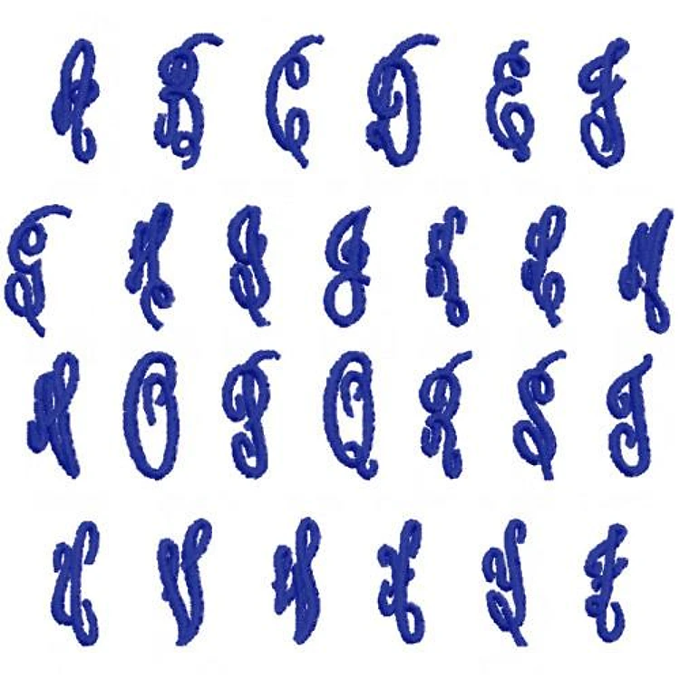 French Script 2 Embroidery Font - Flowing Cursive Handwriting - PES, DST & 9 formats
