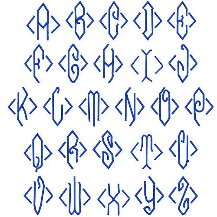 Single Diamond Monogram