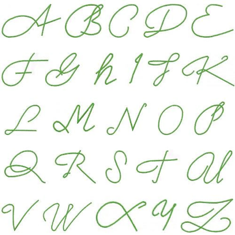 Thinzel Embroidery Font - Flowing Cursive Handwriting - PES, DST & 8 formats