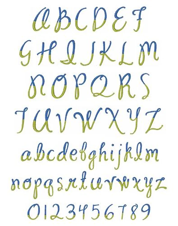 Split Script Font Embroidery Font - Vibrant Script Lettering - Home Format - PES, DST & 11 formats