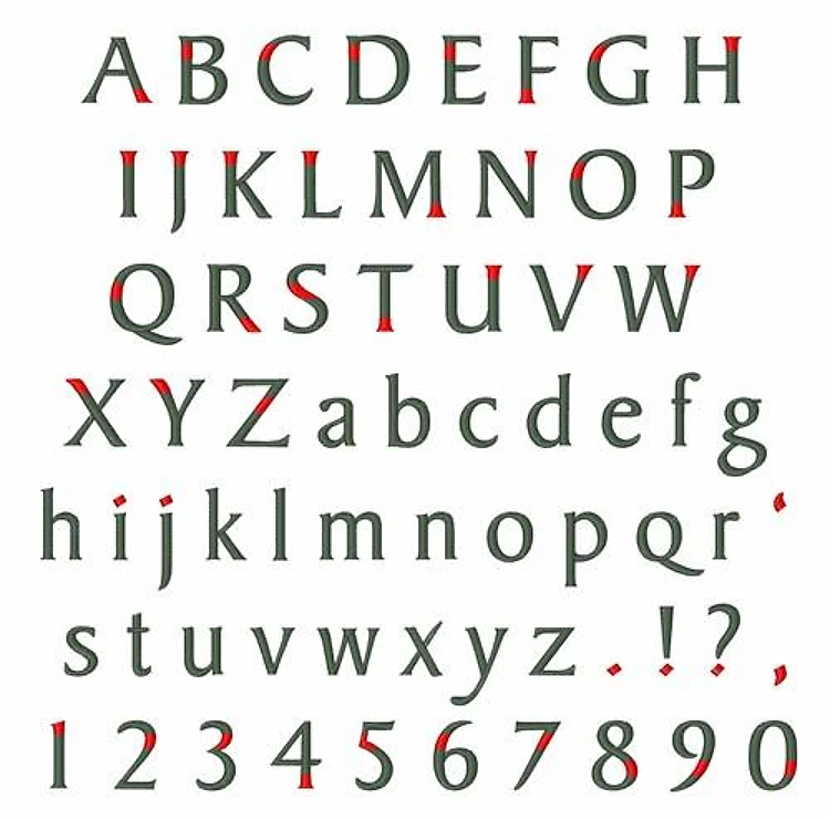 Holiday Bakers Signet Embroidery Font - Festive Lettering - Home Format - PES, DST & 11 formats
