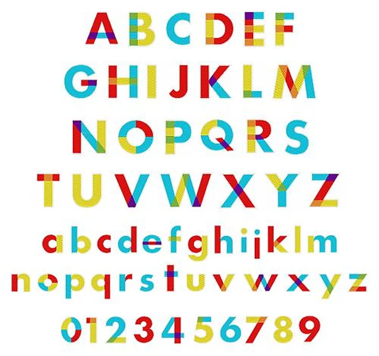 Color Wheel Font
