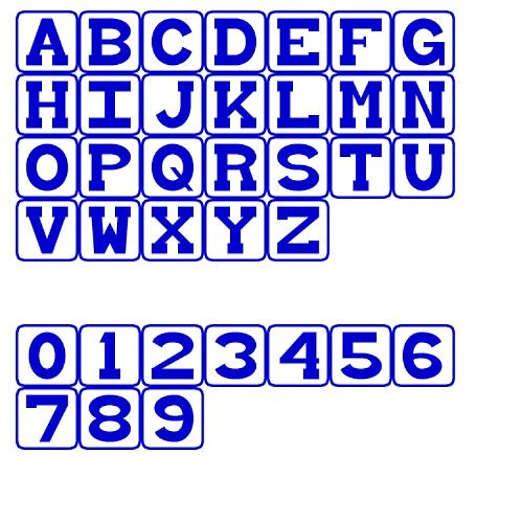 Baby Blocks Embrilliance Embroidery Font - Playful Block Style Alphabet - BX font