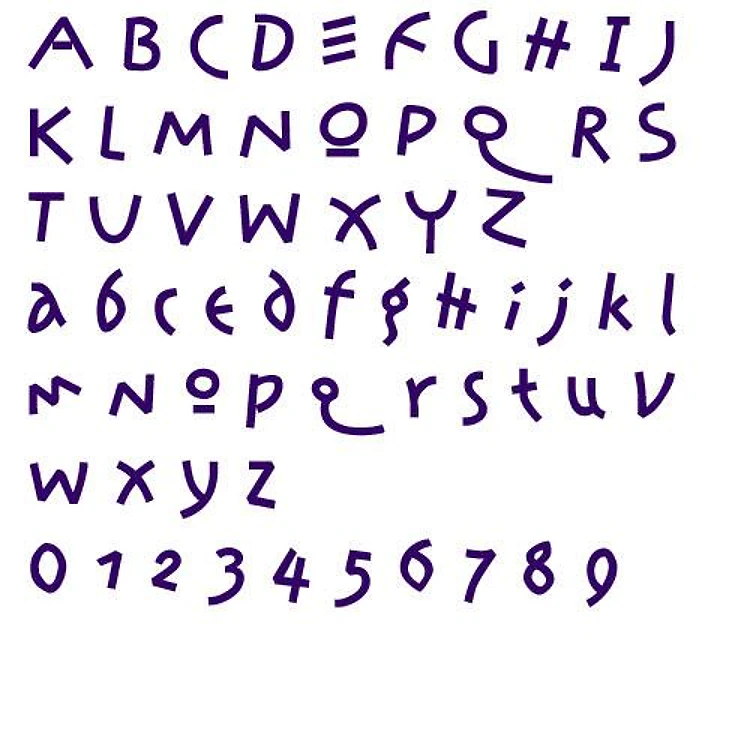 Amazon Embrilliance Embroidery Font - Playful Informal Decorative Letters - BX font