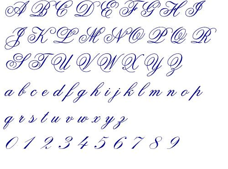 Old Script Embrilliance