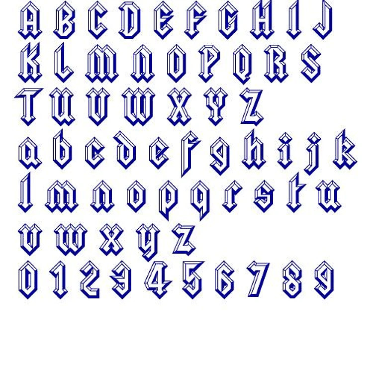 Squealer Embrilliance Embroidery Font - Decorative Script Style - BX font