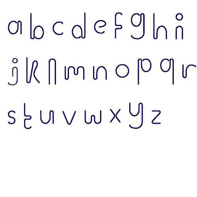 Paper Clip Embrilliance Embroidery Font - Decorative Whimsical Lettering - BX font