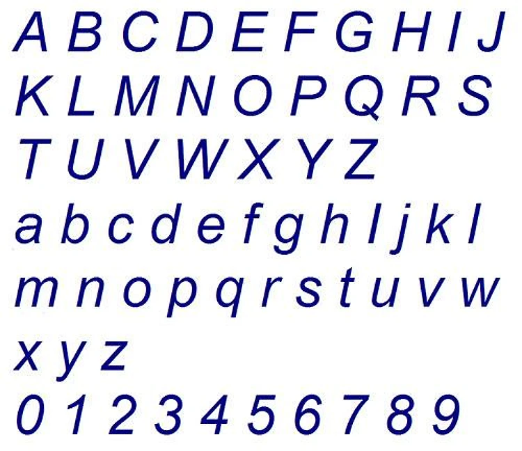 Arial Italic Embrilliance