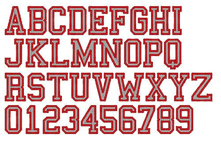 College Sports 2 Color Embrilliance