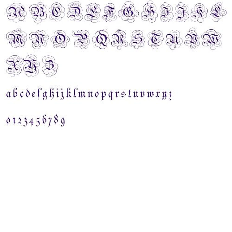Parchment Alphabet