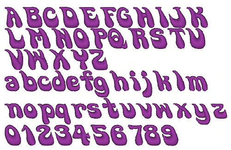 Go Soul Embroidery Font - Playful Decorative Style - Home Format - PES, DST & 10 formats