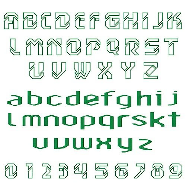 Applique and Filled Alphabet