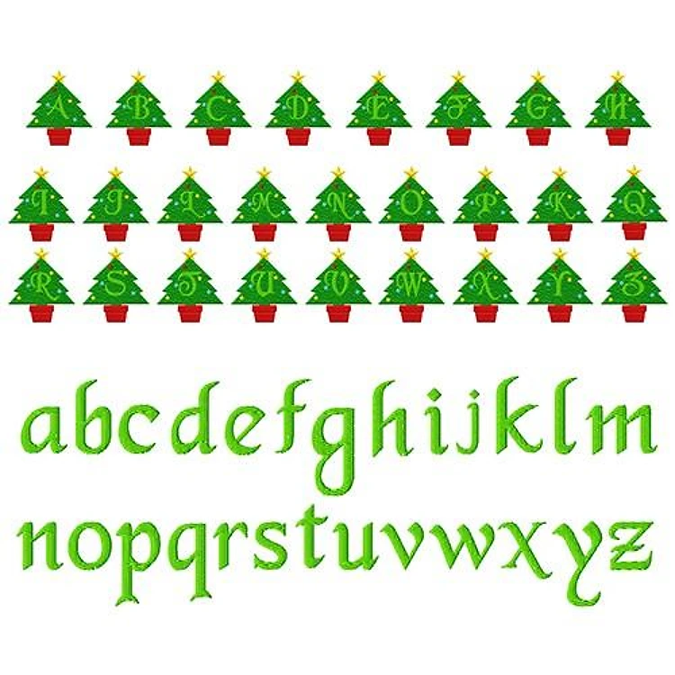 Christmas Tree Alphabet