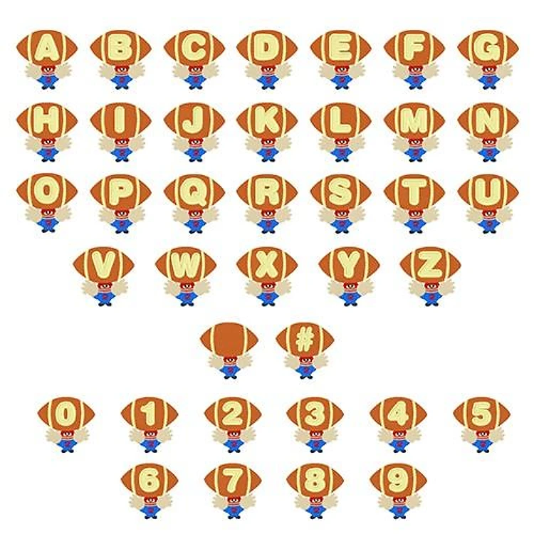 Football Season Font - Decorative Playful Lettering - Home Format - PES, DST & 6 formats