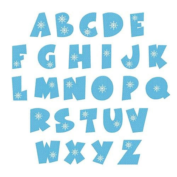 Flakey Alphabet Embroidery Font - Playful Whimsical Letters - PES, DST & 6 formats